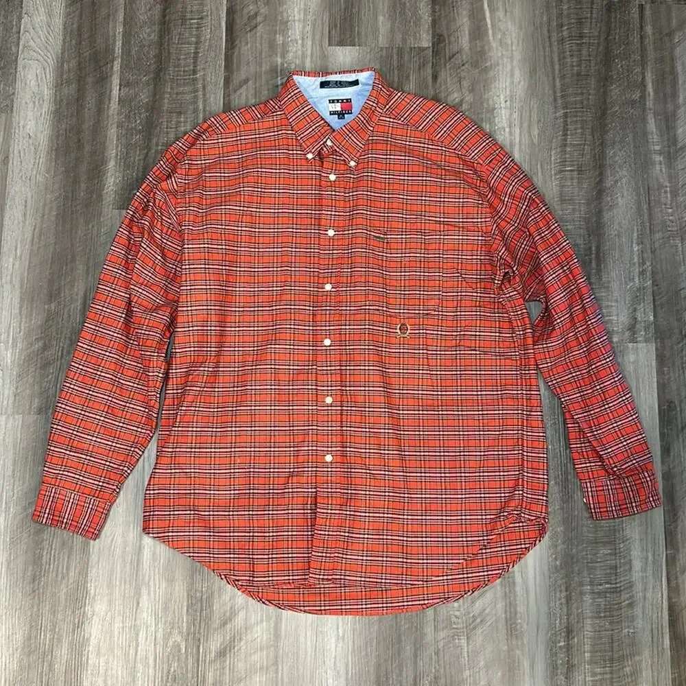 Tommy Hilfiger Vintage Long Sleeve Button Down - XL